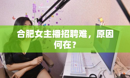 合肥女主播招聘難，原因何在？