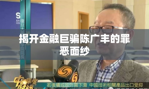 揭開金融巨騙陳廣豐的罪惡面紗