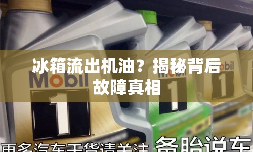 冰箱流出機油？揭秘背后故障真相