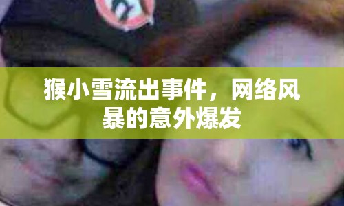 猴小雪流出事件，網絡風暴的意外爆發(fā)