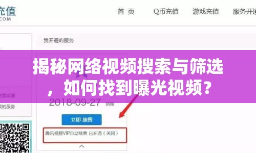 揭秘網絡視頻搜索與篩選，如何找到曝光視頻？