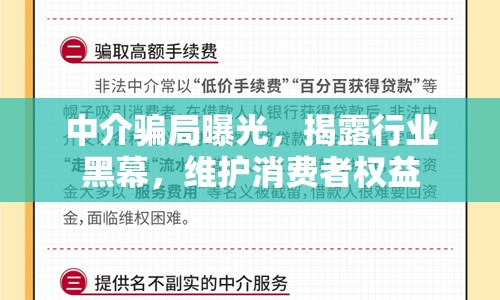 中介騙局曝光，揭露行業(yè)黑幕，維護(hù)消費(fèi)者權(quán)益