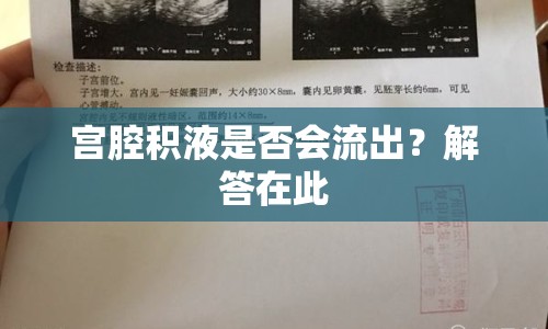 宮腔積液是否會流出？解答在此