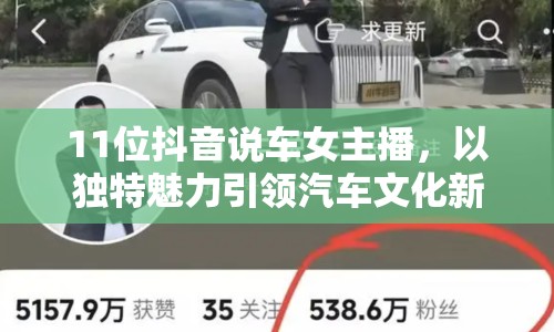 11位抖音說車女主播，以獨(dú)特魅力引領(lǐng)汽車文化新風(fēng)尚