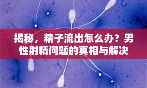 揭秘，精子流出怎么辦？男性射精問題的真相與解決方案