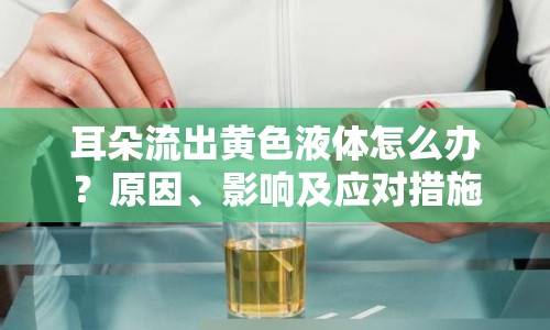 耳朵流出黃色液體怎么辦？原因、影響及應(yīng)對(duì)措施全解析