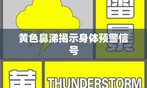 黃色鼻涕揭示身體預(yù)警信號