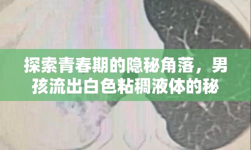 探索青春期的隱秘角落，男孩流出白色粘稠液體的秘密