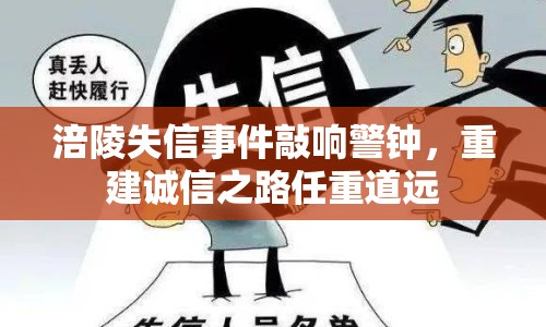 涪陵失信事件敲響警鐘，重建誠信之路任重道遠(yuǎn)