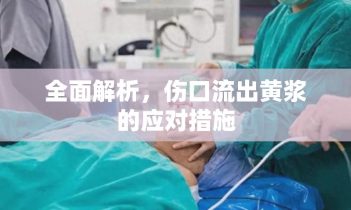 全面解析，傷口流出黃漿的應對措施