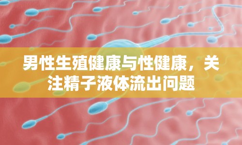 男性生殖健康與性健康，關注精子液體流出問題