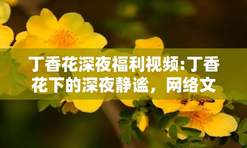 丁香花深夜福利視頻:丁香花下的深夜靜謐，網(wǎng)絡(luò)文化的新探索