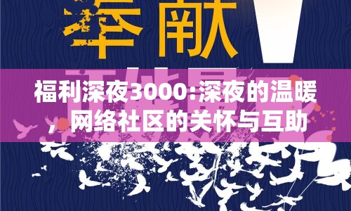 福利深夜3000:深夜的溫暖，網(wǎng)絡社區(qū)的關懷與互助