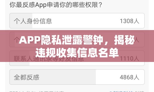 APP隱私泄露警鐘，揭秘違規(guī)收集信息名單