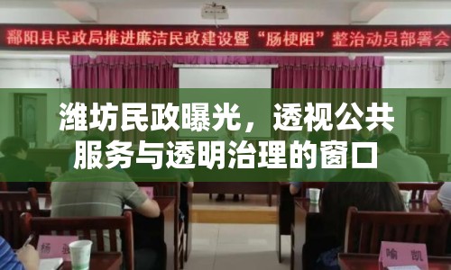 濰坊民政曝光，透視公共服務(wù)與透明治理的窗口