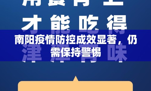 南陽疫情防控成效顯著，仍需保持警惕