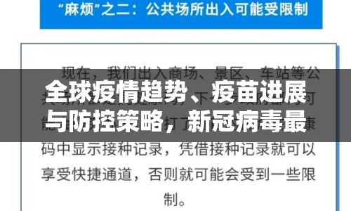 全球疫情趨勢、疫苗進展與防控策略，新冠病毒最新消息