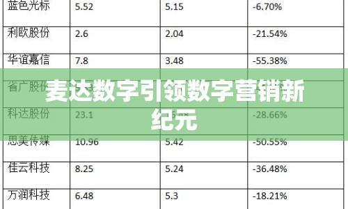 麥達數(shù)字引領(lǐng)數(shù)字營銷新紀元