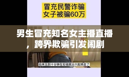 男生冒充知名女主播直播，跨界欺騙引發(fā)鬧劇