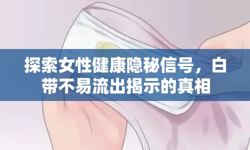 探索女性健康隱秘信號，白帶不易流出揭示的真相