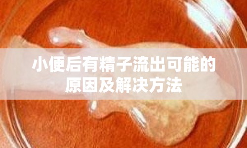 小便后有精子流出可能的原因及解決方法