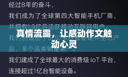 真情流露，讓感動(dòng)作文觸動(dòng)心靈