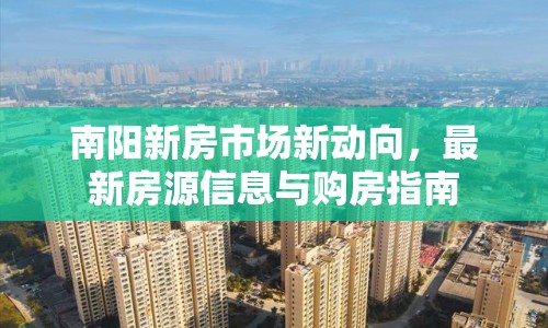 南陽新房市場新動(dòng)向，最新房源信息與購房指南