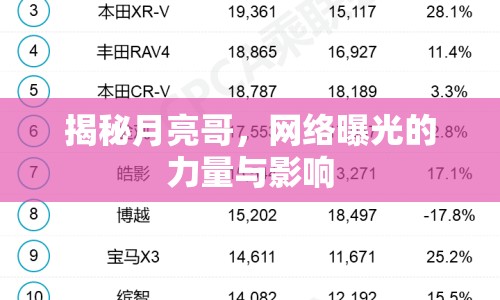 揭秘月亮哥，網(wǎng)絡(luò)曝光的力量與影響