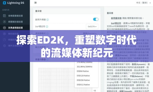 探索ED2K，重塑數(shù)字時(shí)代的流媒體新紀(jì)元