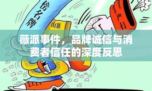 薇派事件，品牌誠信與消費者信任的深度反思