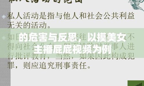 的危害與反思，以摸美女主播屁屁視頻為例