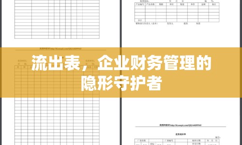 流出表，企業(yè)財務(wù)管理的隱形守護者