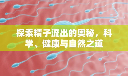 探索精子流出的奧秘，科學(xué)、健康與自然之道