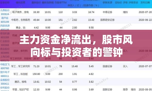 主力資金凈流出，股市風(fēng)向標(biāo)與投資者的警鐘