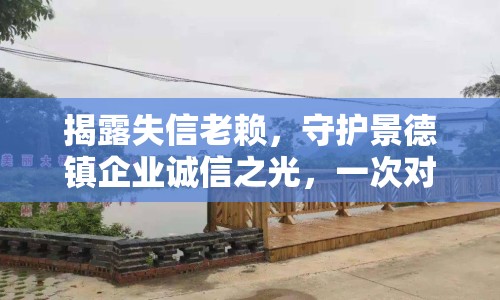 揭露失信老賴，守護景德鎮(zhèn)企業(yè)誠信之光，一次對失信企業(yè)的深度剖析