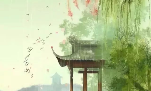 液體流淌的詩(shī)意描繪，涓涓細(xì)流，詩(shī)意婉轉(zhuǎn)表達(dá)