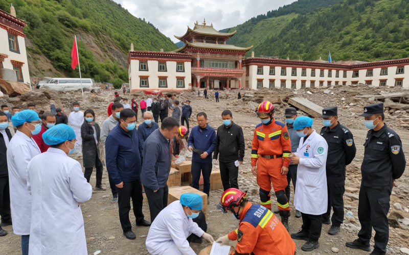 阿壩州地震救援行動全面展開，社會各界積極支援