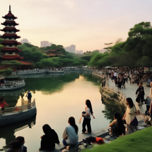 鏡頭下的城市綠洲，淮南龍湖公園的人文風(fēng)情與自然美景