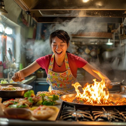 笑翻全網(wǎng)的‘鍋舞盛宴’，女主播解鎖烹飪新姿勢，炒菜舞蹈奇觀大賞