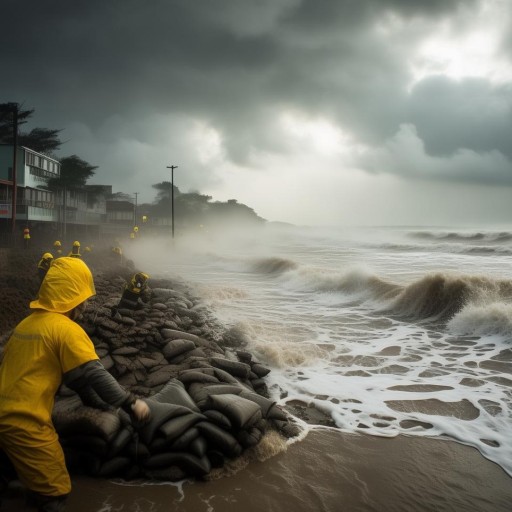 臺風(fēng)燦鴻，風(fēng)雨交加下的安全防線與應(yīng)對策略