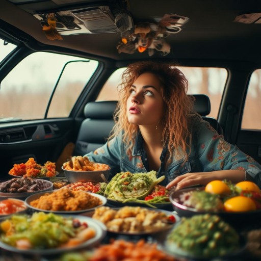 車中餐，女主播在美食與困境中的意外交響